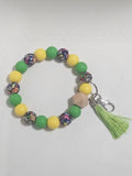 Green,yellow wristlet