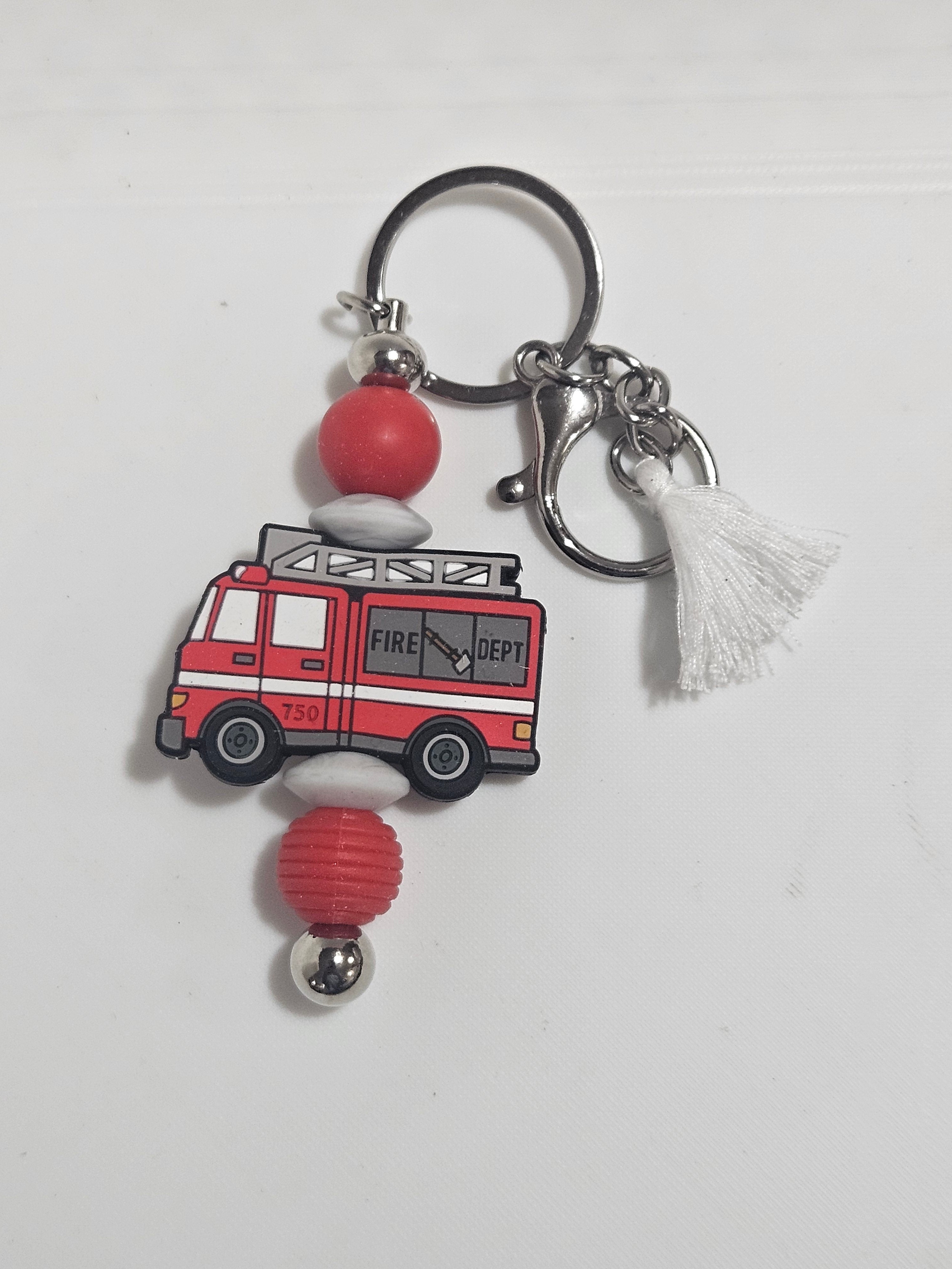 Firetruck keychain