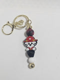 Firefighter puppy keychain v1