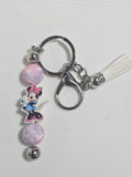 Girl mouse keychain