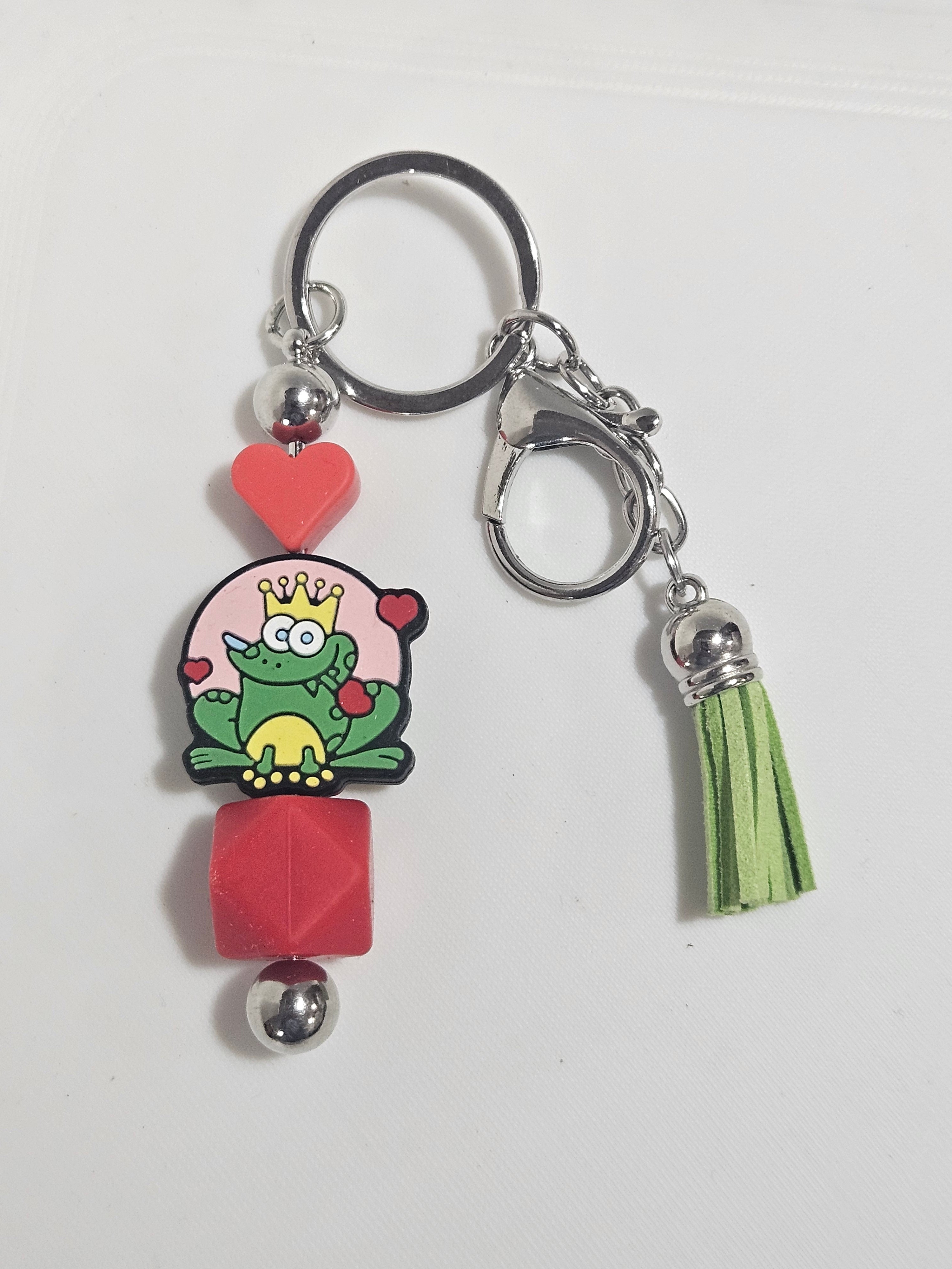 Frog prince keychain