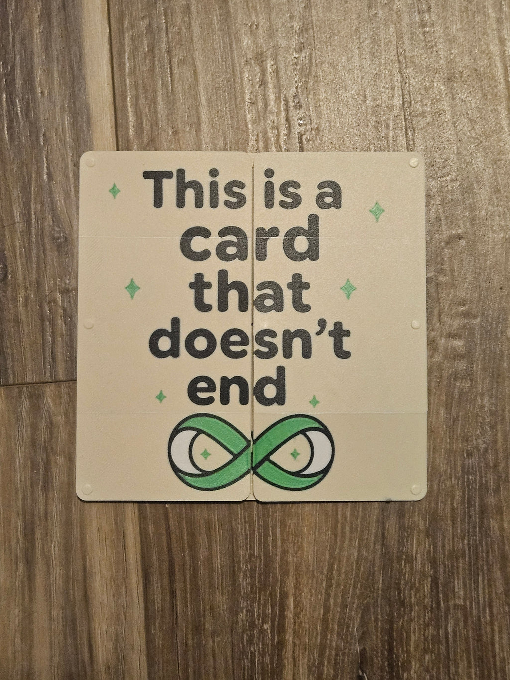 The Card That Doesn't End