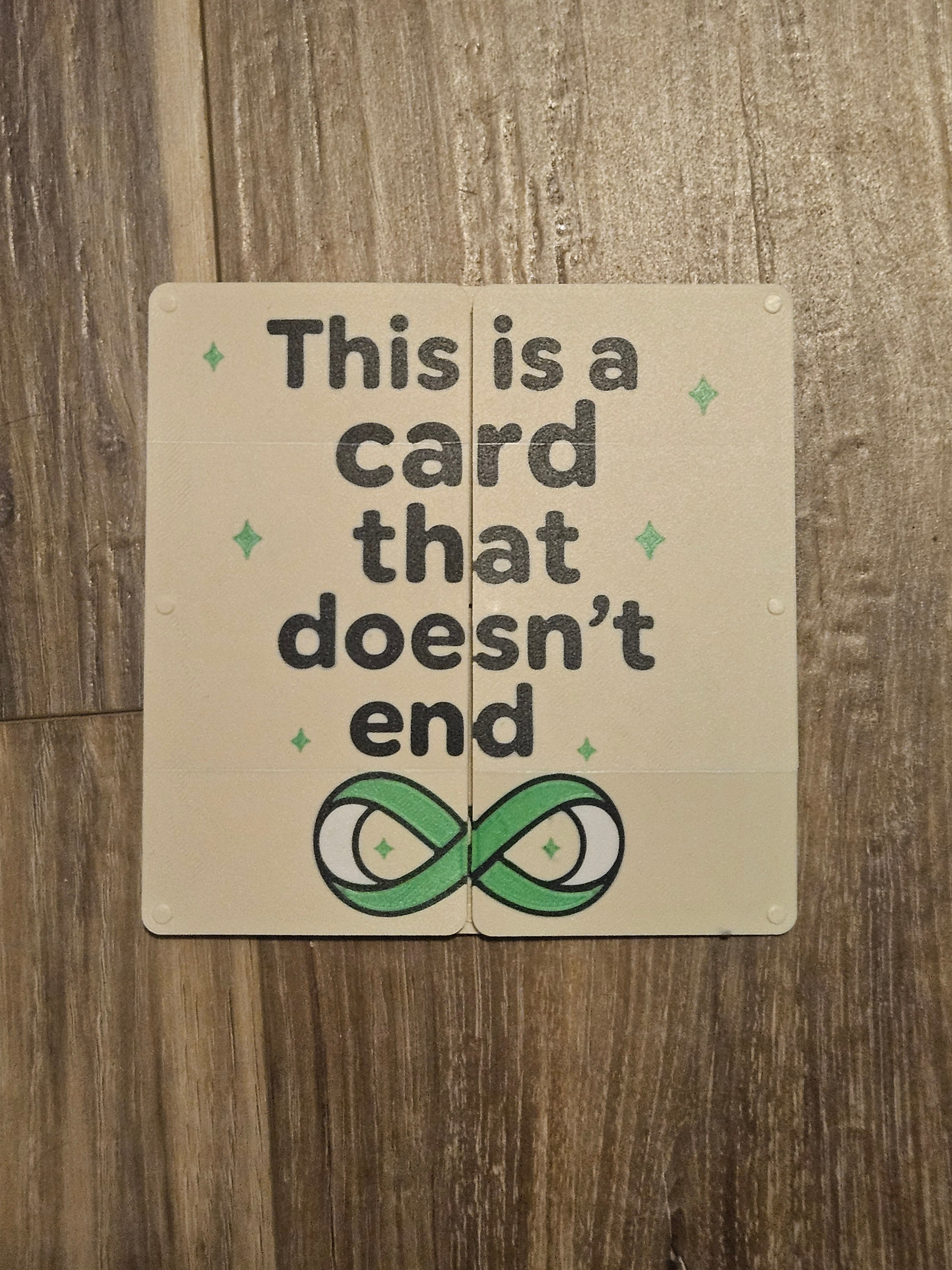 The Card That Doesn't End