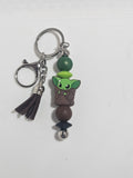 Green alien keychain